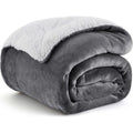 Sherpa Fleece Throw Blanket, Weighted
