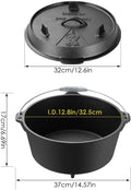 Cast Iron Dutch Oven Camping Pot