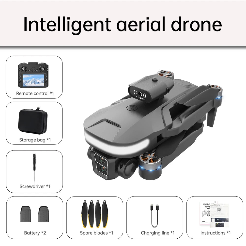 8K Drone with Dual Camera and Obstacle Avoidance