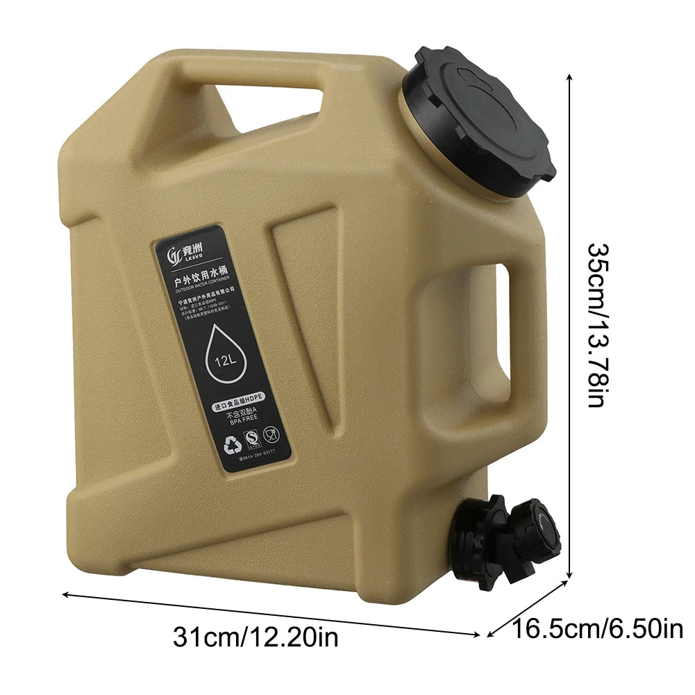 10/12L Outdoor Large-Capacity Water Container with Faucet