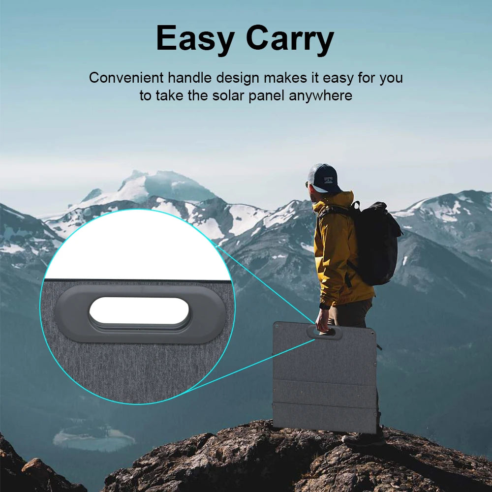 Portable Foldable Solar Panel - Compact Solar Charger for Camping & Off-Grid Power