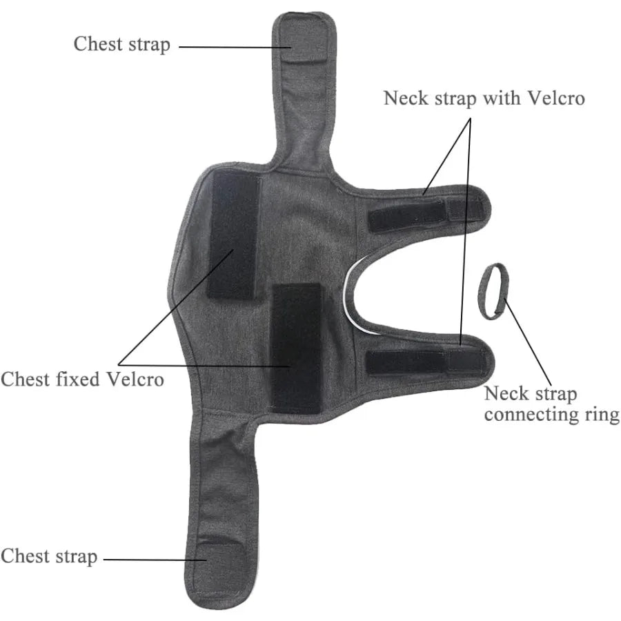 Adjustable Calming Dog Vest Suitable for Thunderstorms, Travel