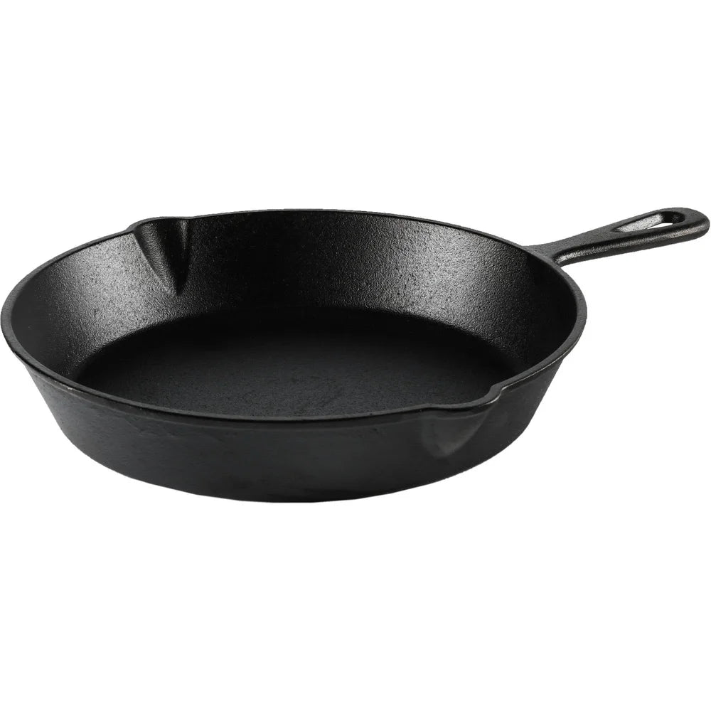 Pre-Seasoned Cast Iron Skillet 10.5 Inch Campfire Safe