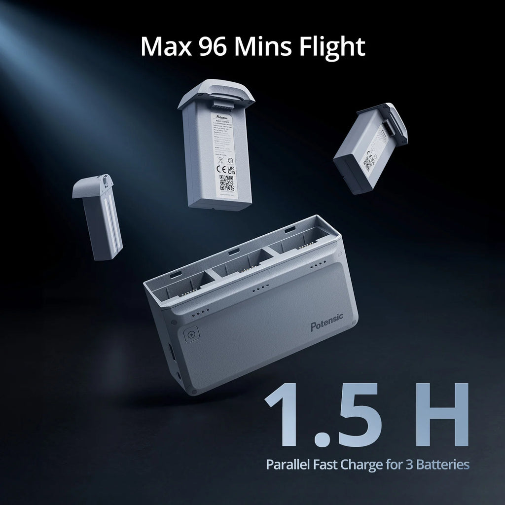 4K GPS Professional Drone with 3-Axis Gimbal - 6km Range Auto-Return