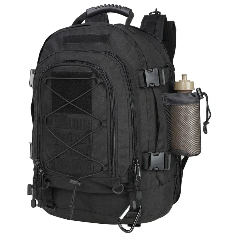 60L Hiking Backpack, Expandable with Water Bottle