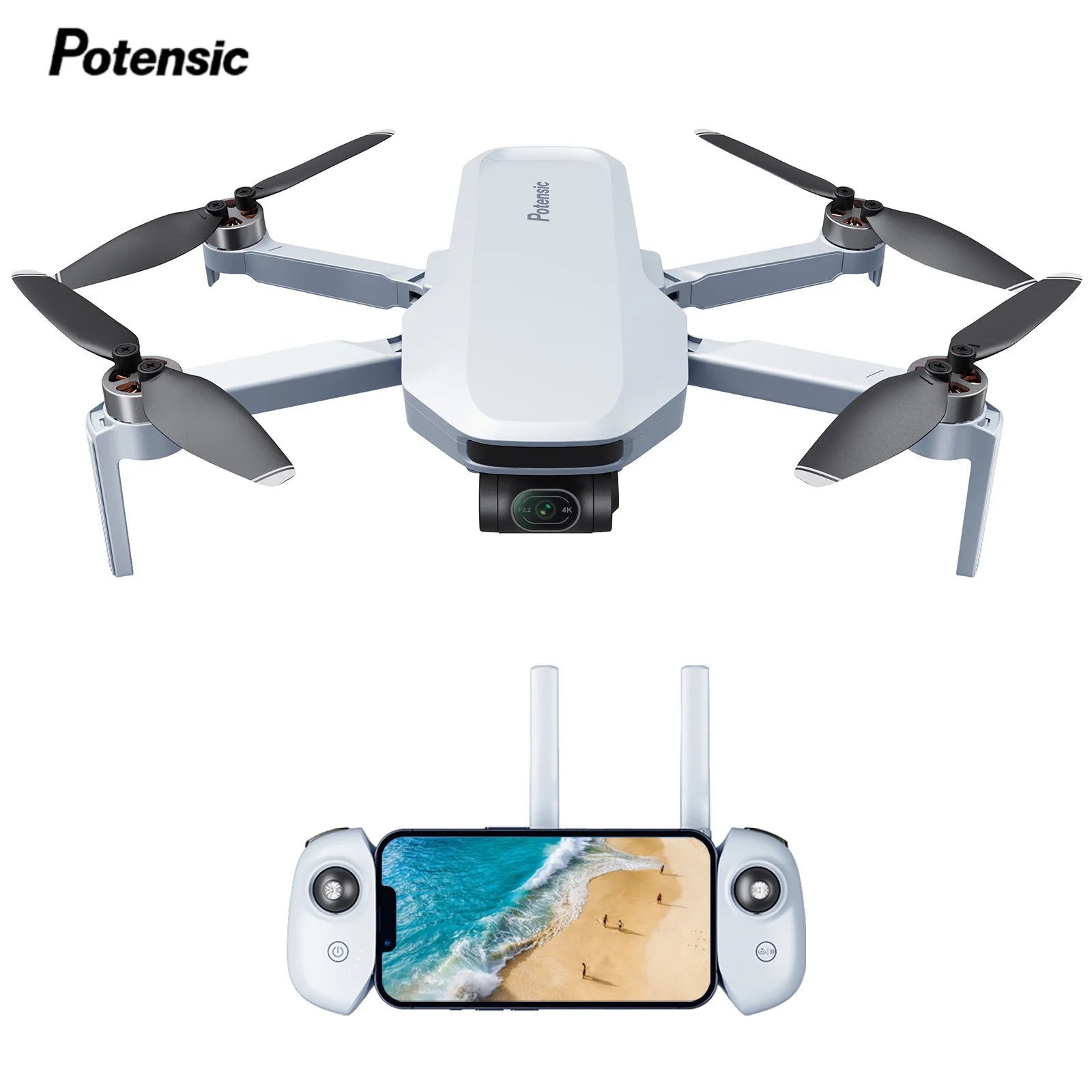 4K GPS Professional Drone with 3-Axis Gimbal - 6km Range Auto-Return