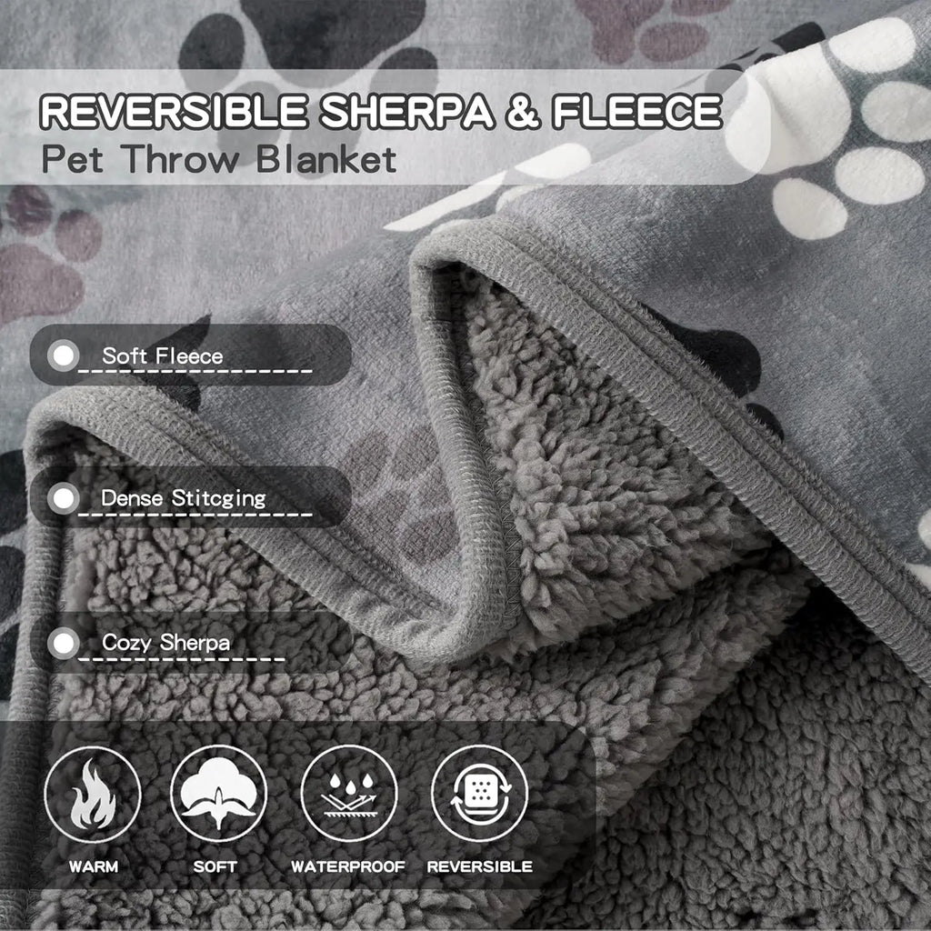 Waterproof Fleece Dog Blanket 50x60 Inches