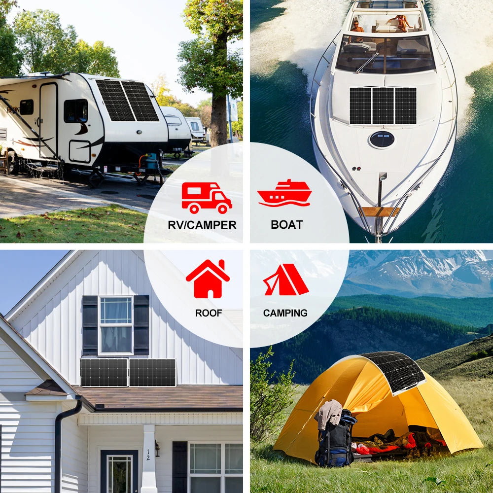 Flexible Solar Panels 18V 100W/200W/400W