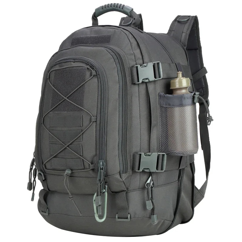 60L Hiking Backpack, Expandable with Water Bottle