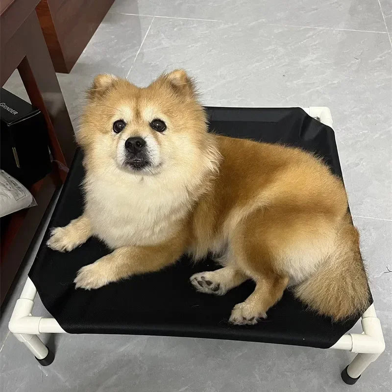 Portable Pet Camping Bed, Elevated and Washable