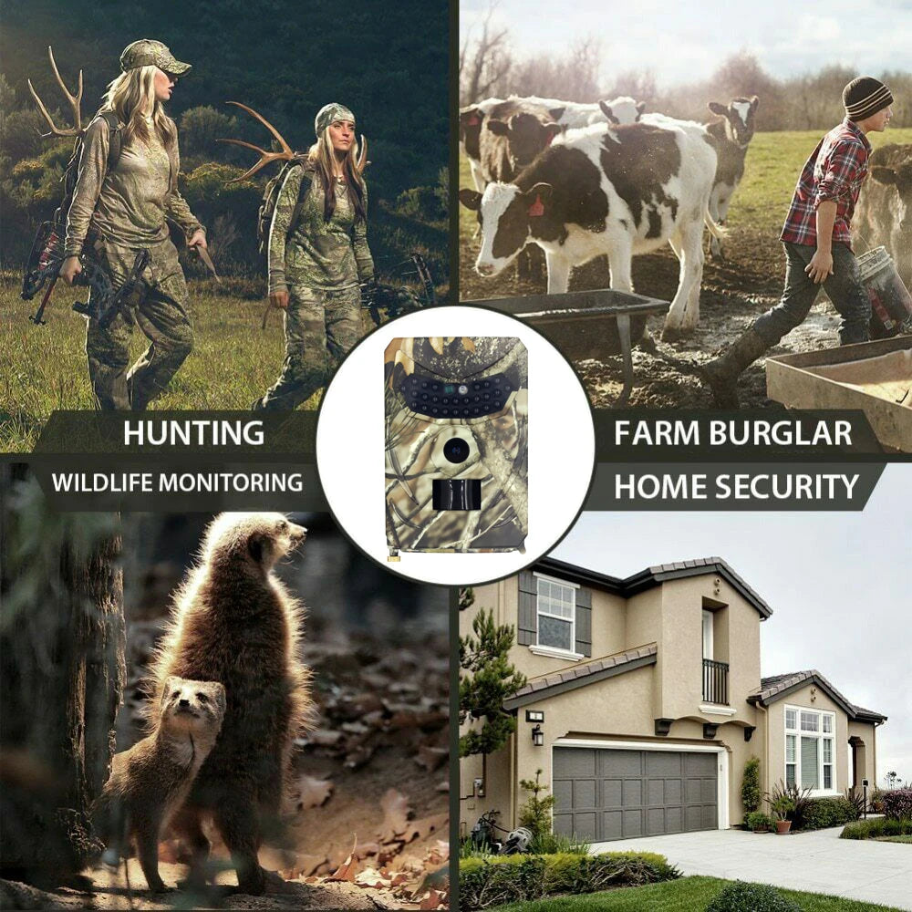 12MP Trail Camera Waterproof, Day / Night Video & Stills