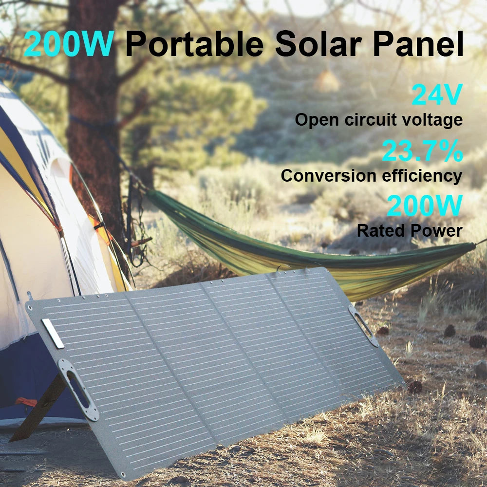 Portable Foldable Solar Panel - Compact Solar Charger for Camping & Off-Grid Power