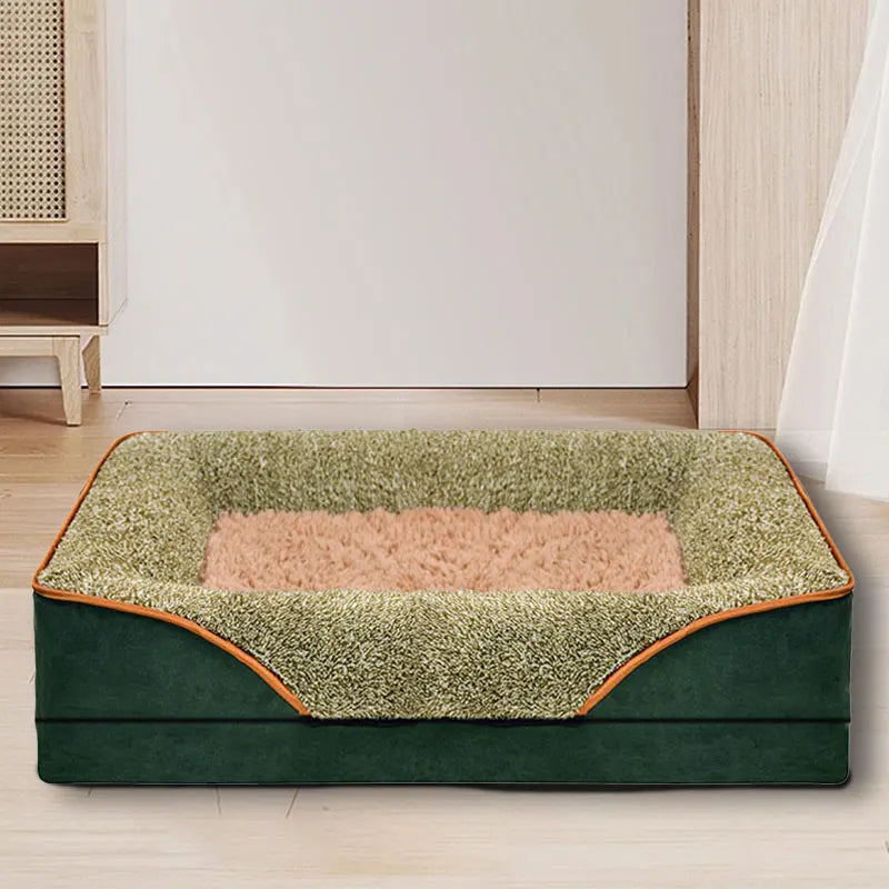 All-season dog bed, removable and washable