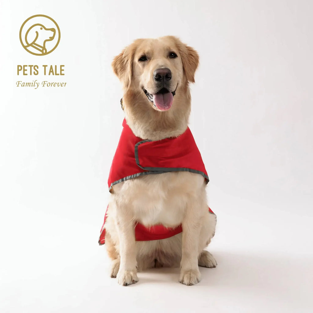 Dog Raincoat: Dual-sided Waterproof Coat with Velcro Closure
