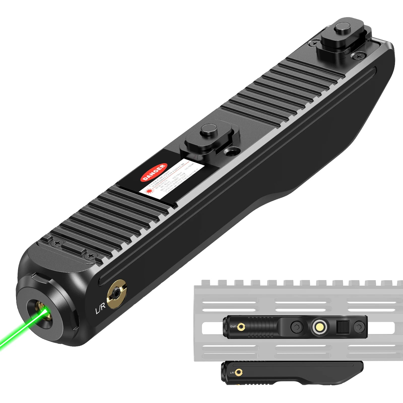 Magnetic Charging Rifle Laser Sight, 2000m, Windage/Elevation Adjustment