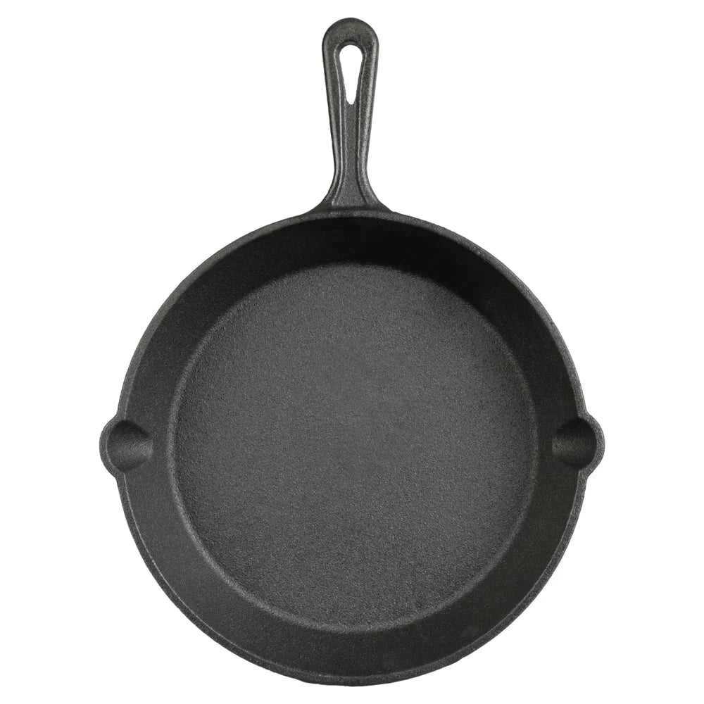 Pre-Seasoned Cast Iron Skillet 10.5 Inch Campfire Safe