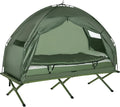 6-in-1 Folding Tent Cot with Mattress, Pillow, Sleeping Bag