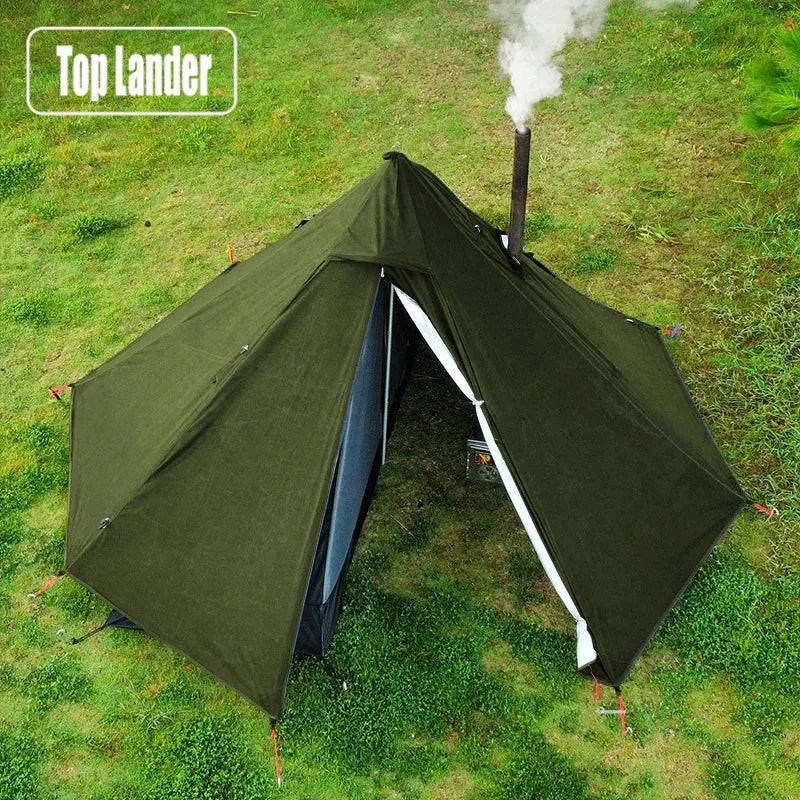 1-Person Camping Hot Tent with Chimney