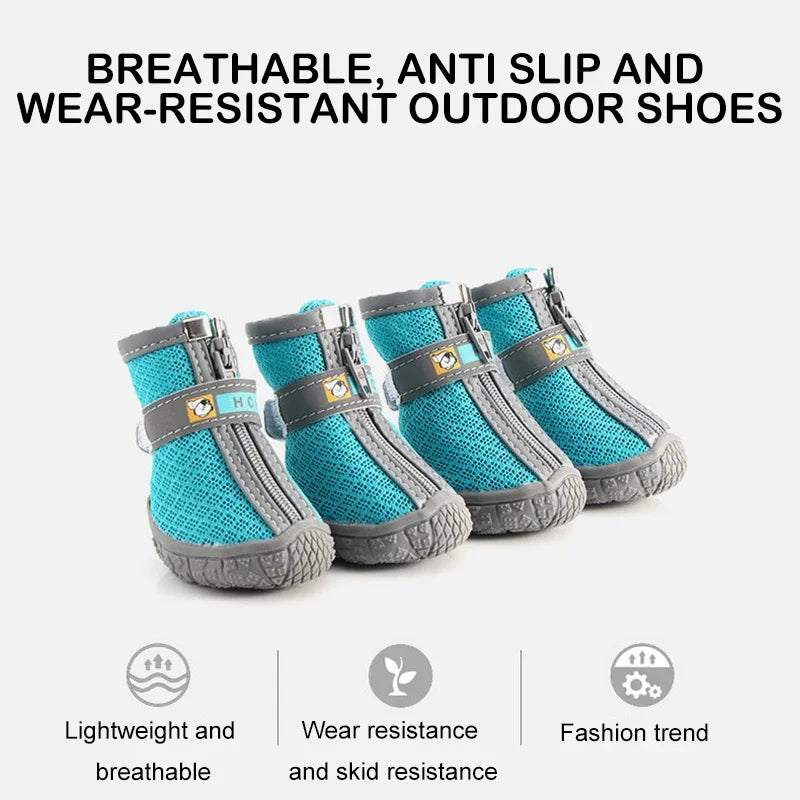 Dog Booties, Thick Sole, Plush Lined, Breathable Paw Protection