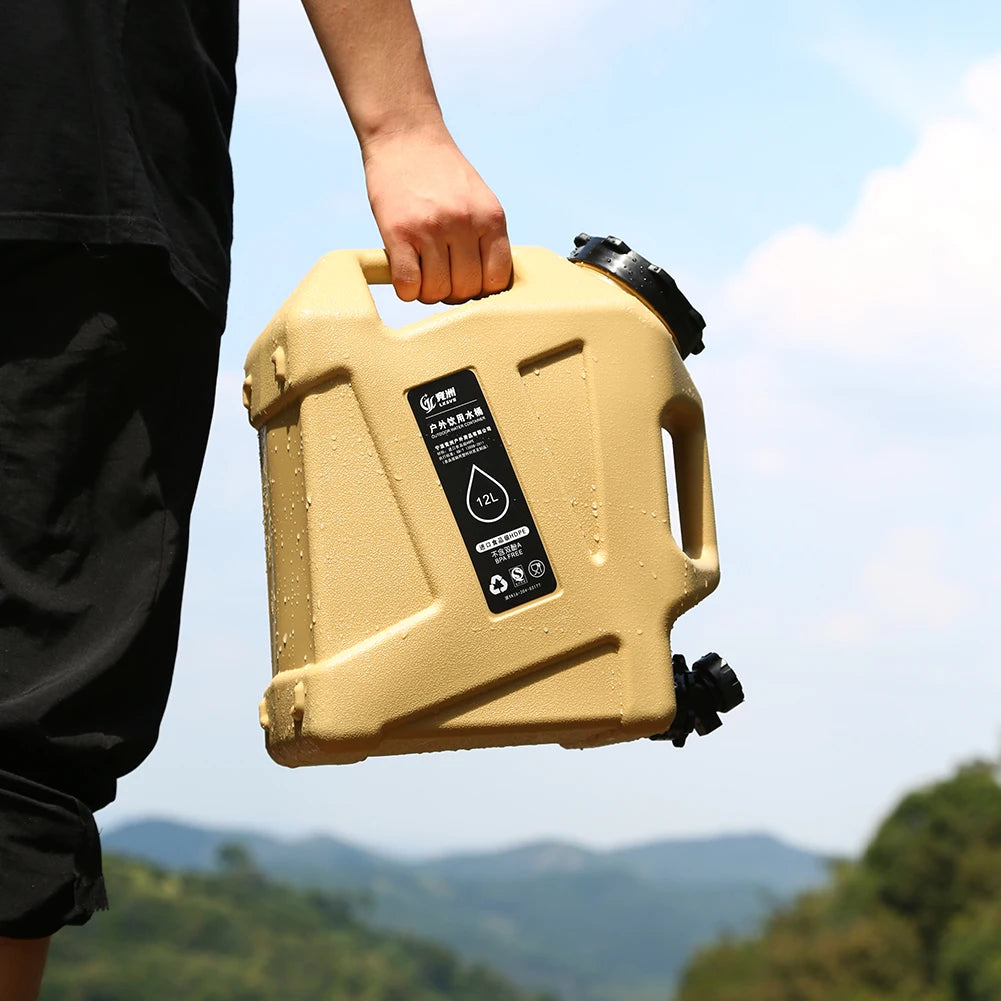 10/12L Outdoor Large-Capacity Water Container with Faucet