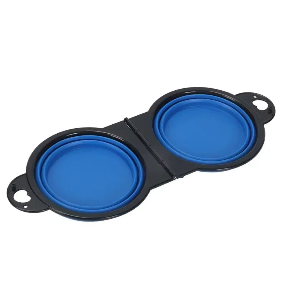 2-in-1 Foldable Dual Feeding, Drinking Bowl