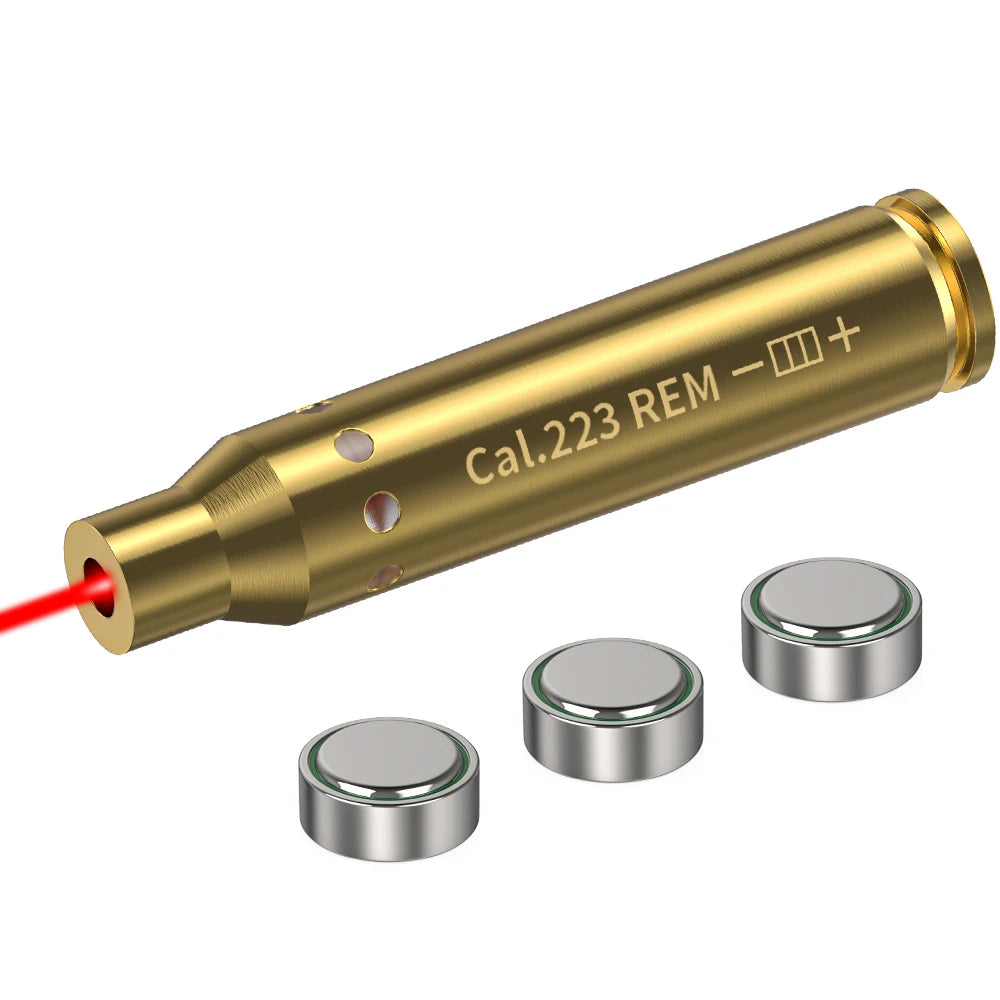 223REM Optics Cartridge Red Dot Laser Bore