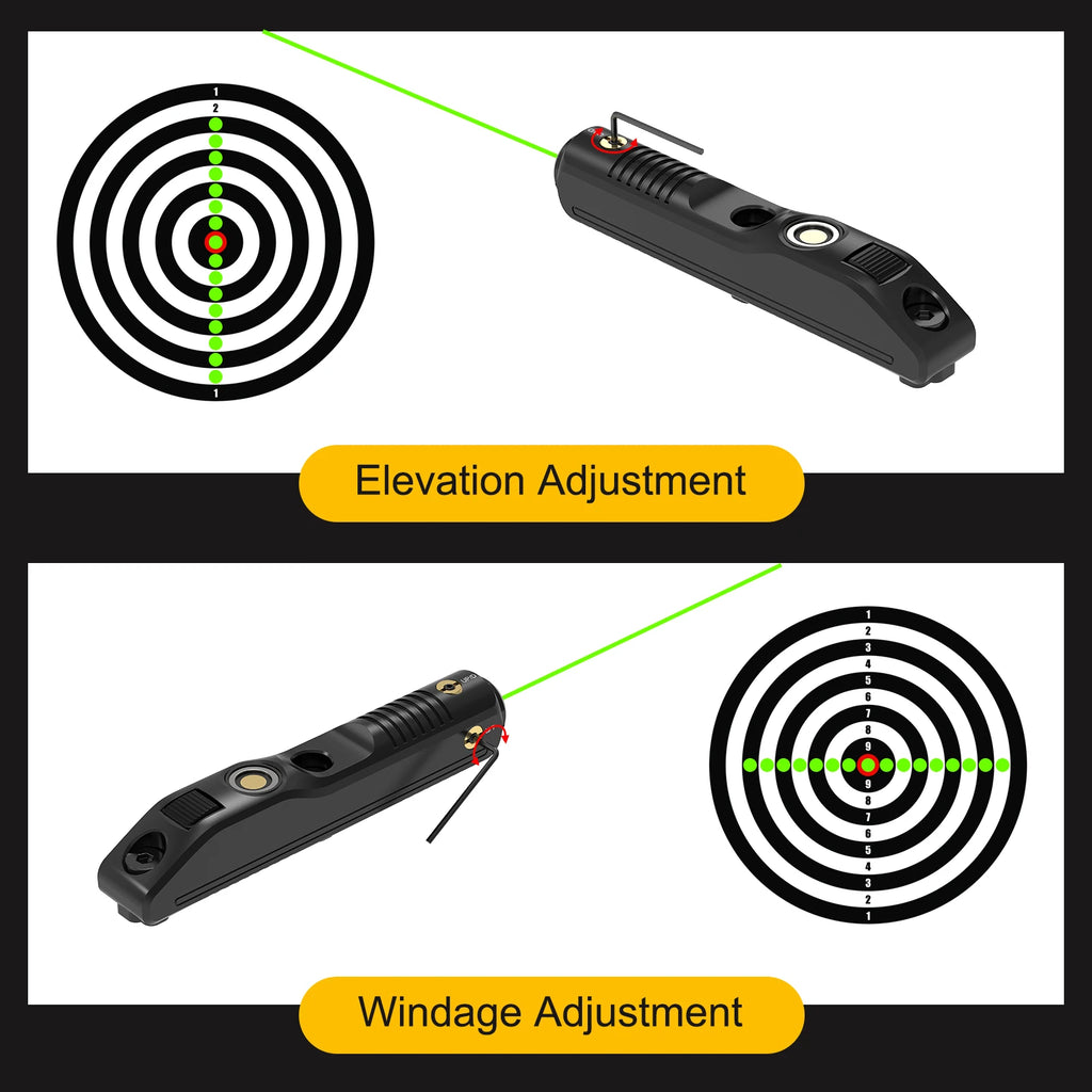 Magnetic Charging Rifle Laser Sight, 2000m, Windage/Elevation Adjustment