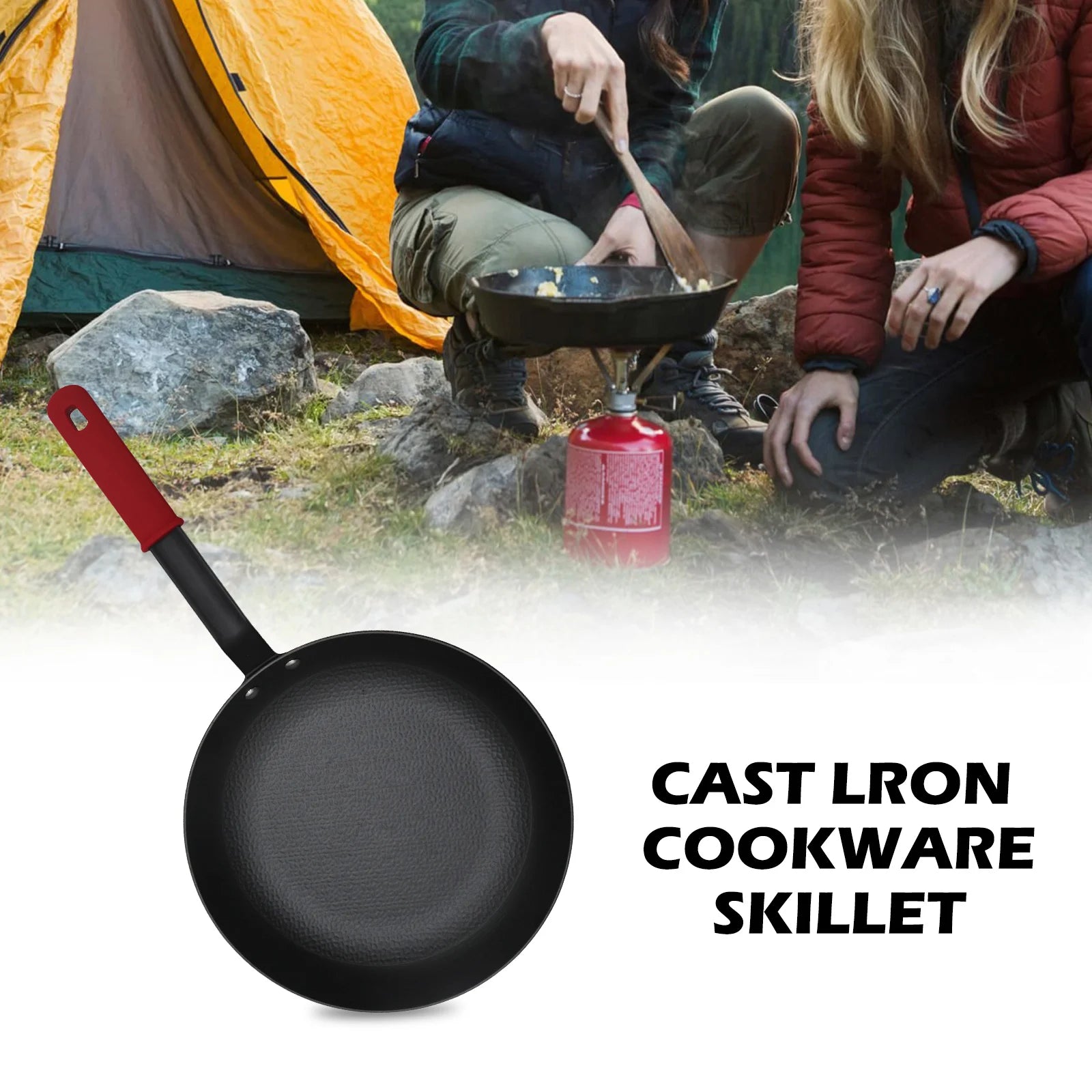 Lightweight 12" Pre-Seasoned Cast Iron Skillet