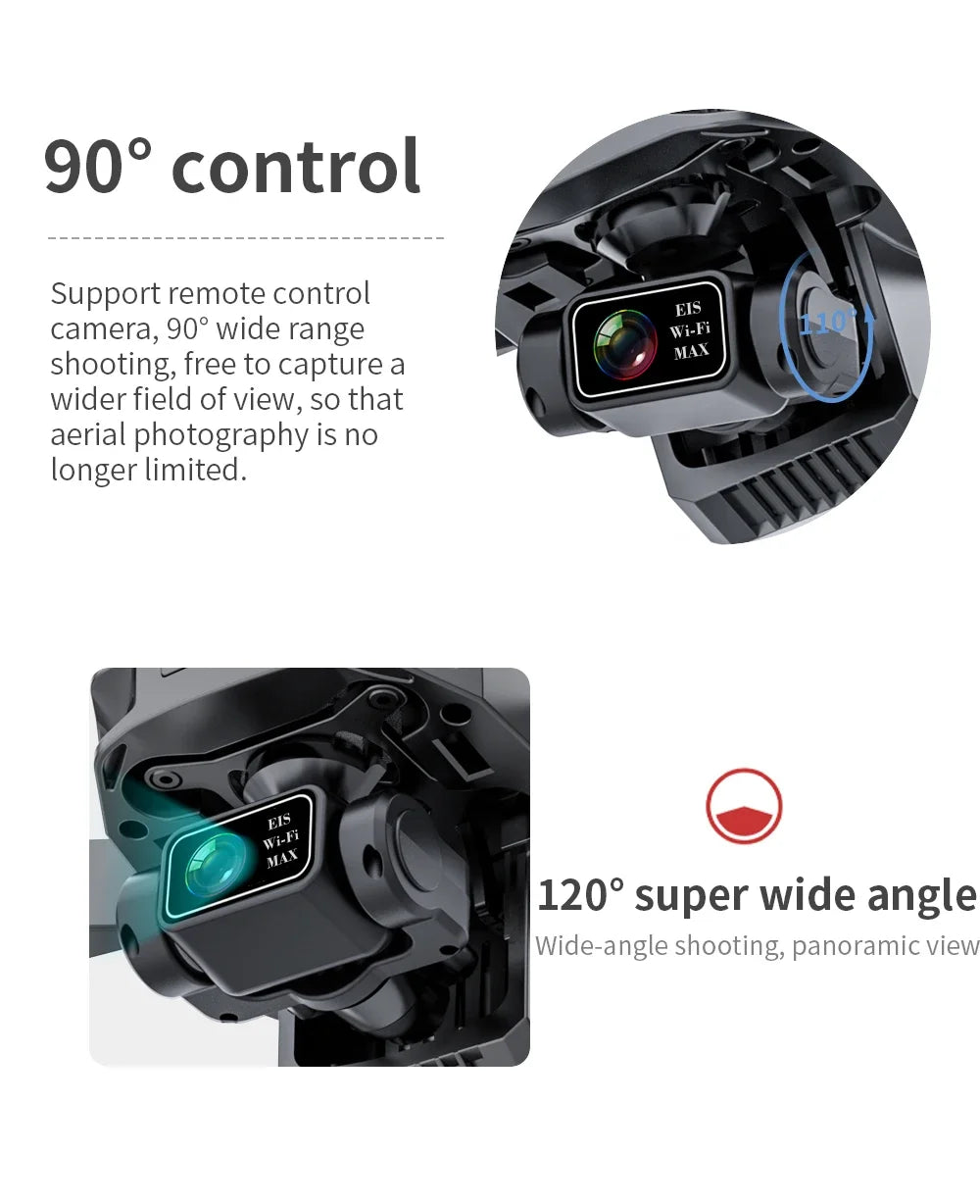 4K GPS Drone with Obstacle Avoidance & 3-Axis Gimbal - 5km Range