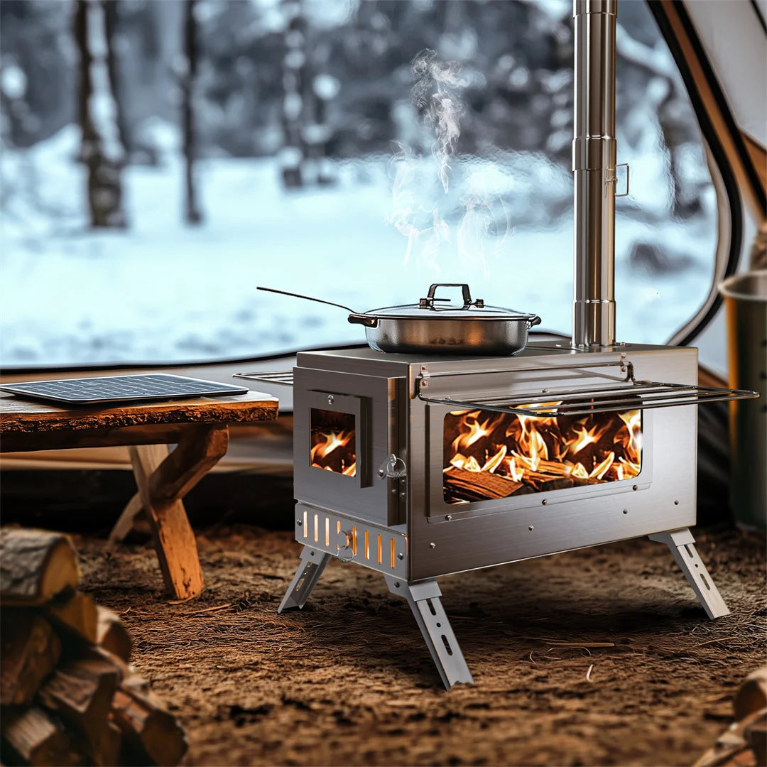 Portable Hot Tent Wood Burning Stove
