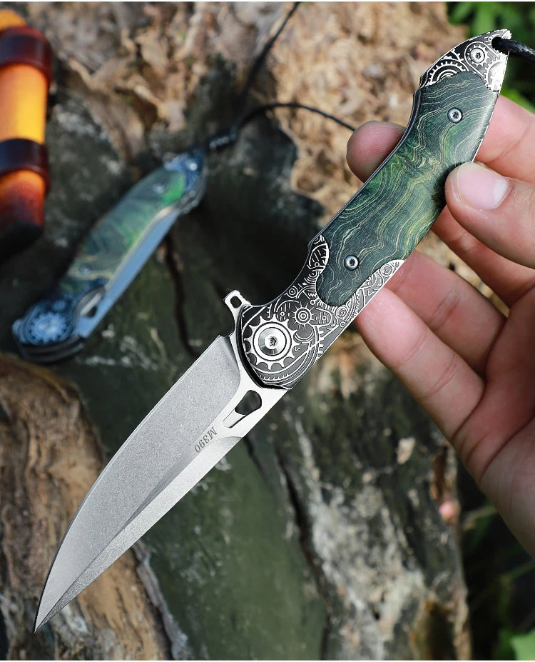High Quality Handmade M390 Steel Folding Pocket Knife