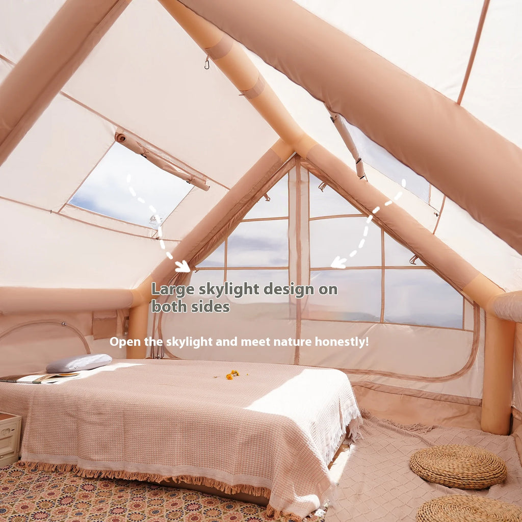 4-8 Person Inflatable Luxury Tents with Stove Plug