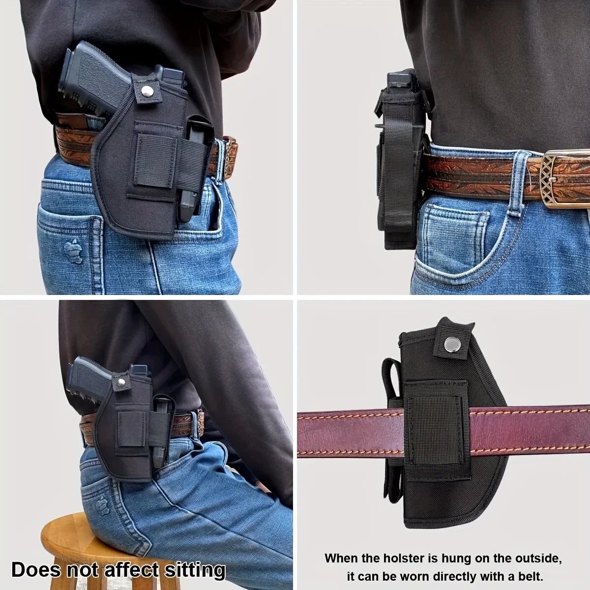 Ambidextrous Nylon Concealed Carry Gun Holster