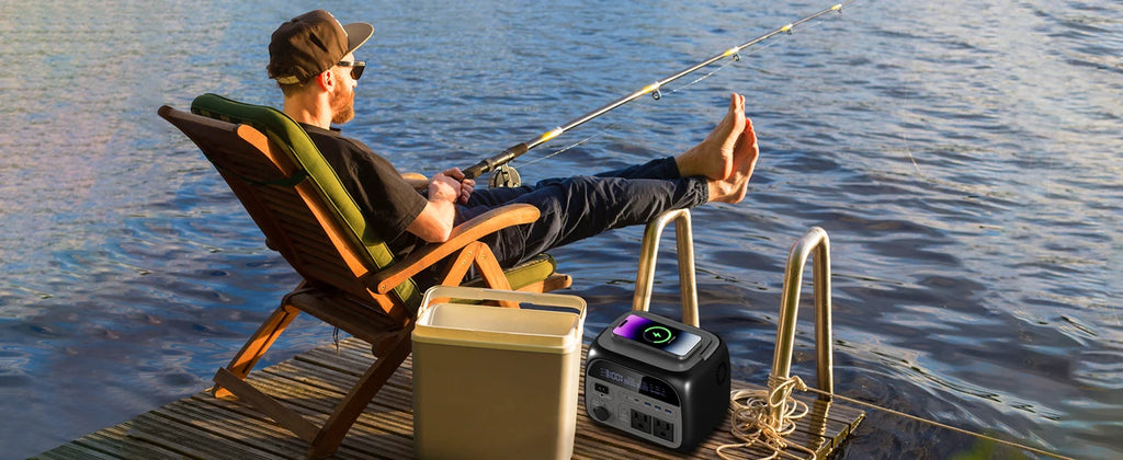 500W Camping Power Station Solar Generator - 110V/220V Portable Battery