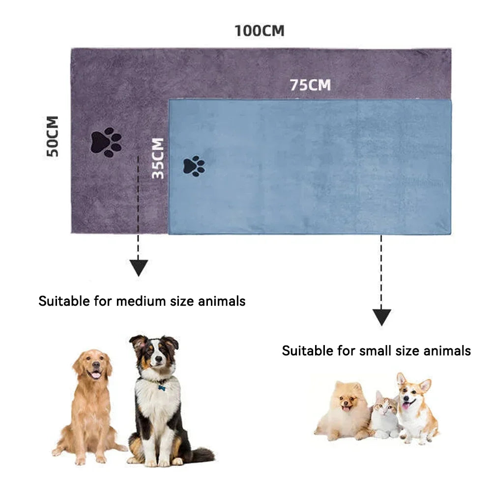 Pet Towel Soft, Thickened and Quick-drying