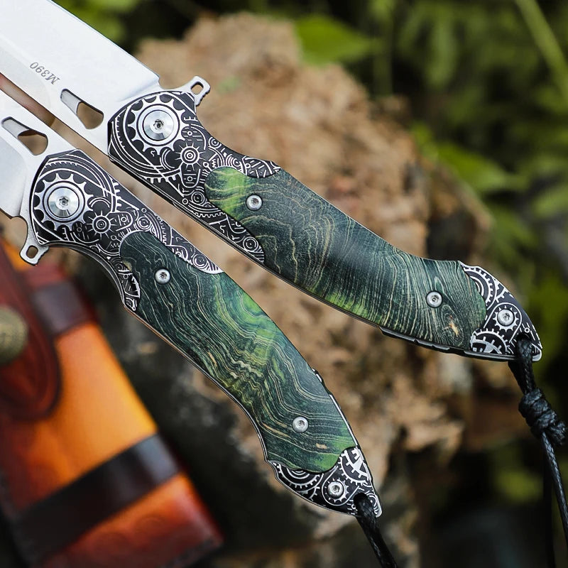 High Quality Handmade M390 Steel Folding Pocket Knife