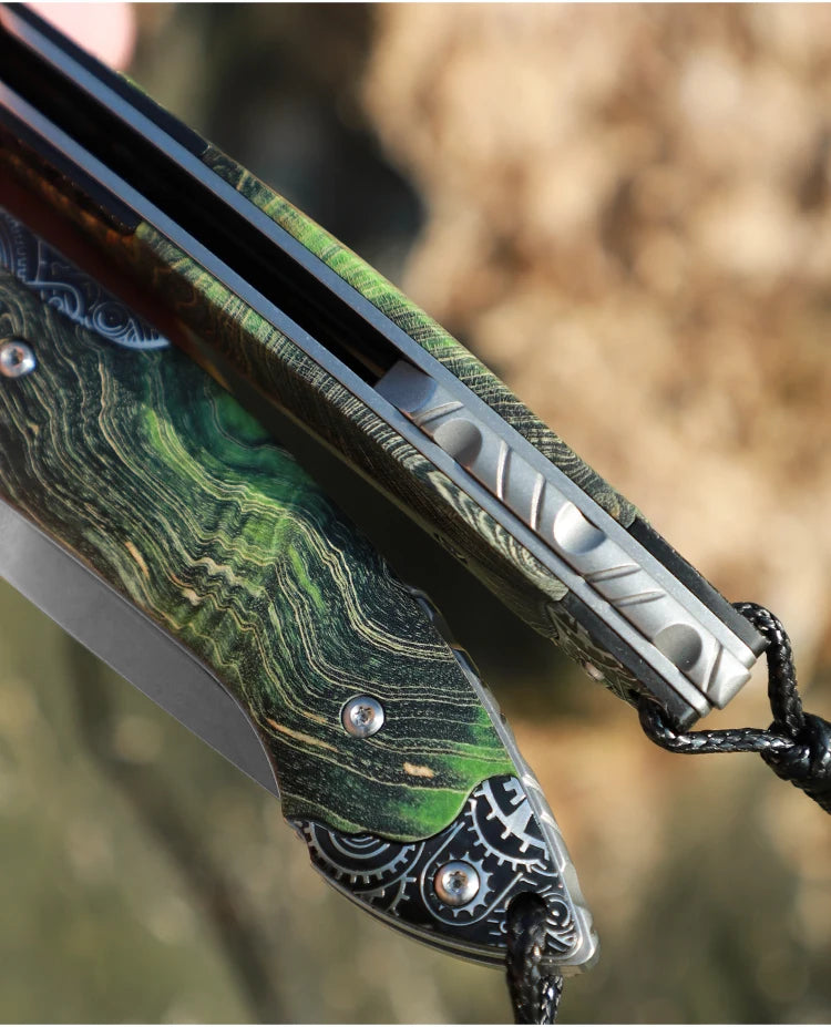 High Quality Handmade M390 Steel Folding Pocket Knife