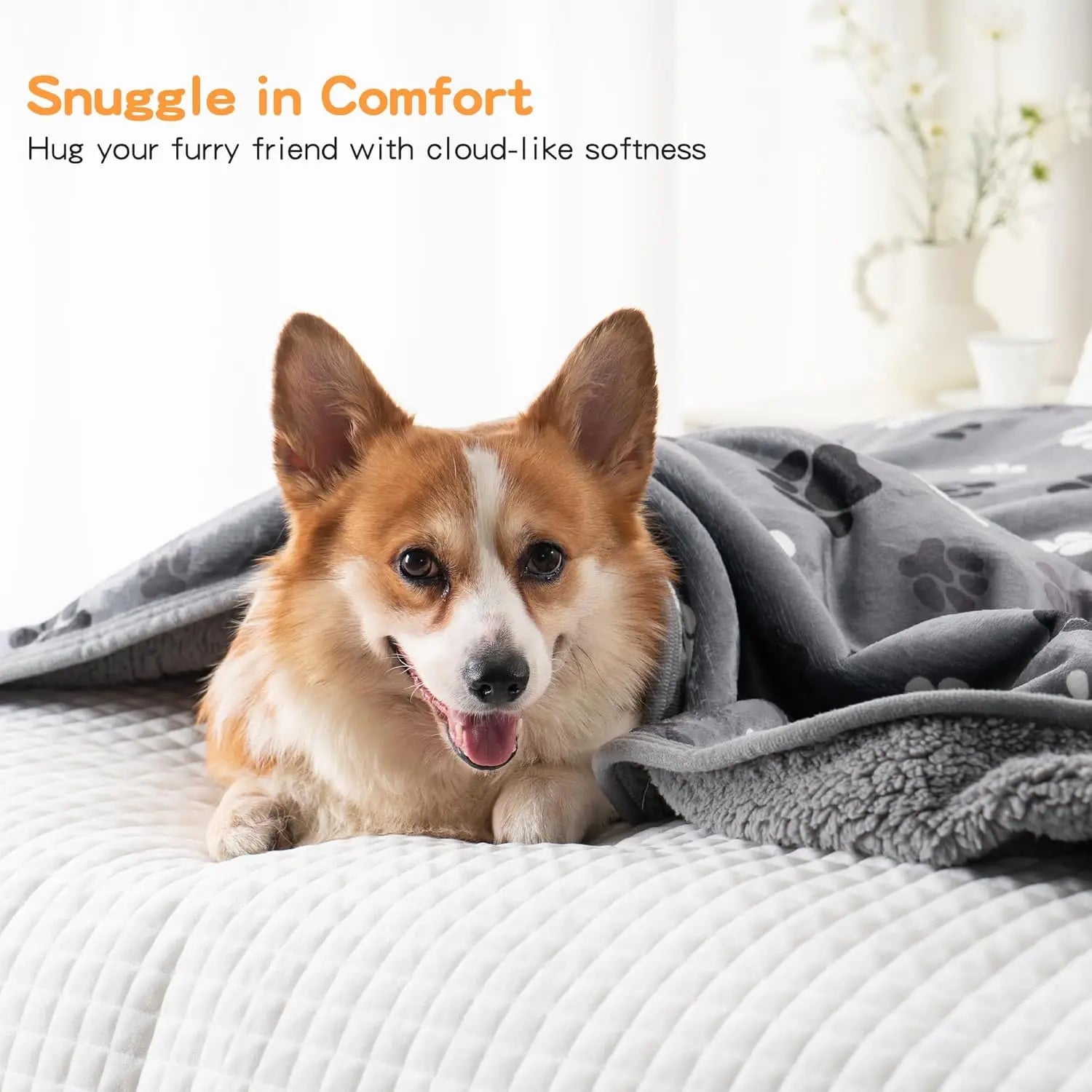 Waterproof Fleece Dog Blanket 50x60 Inches