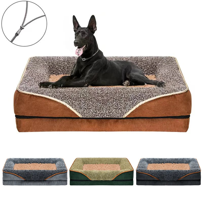 All-season dog bed, removable and washable