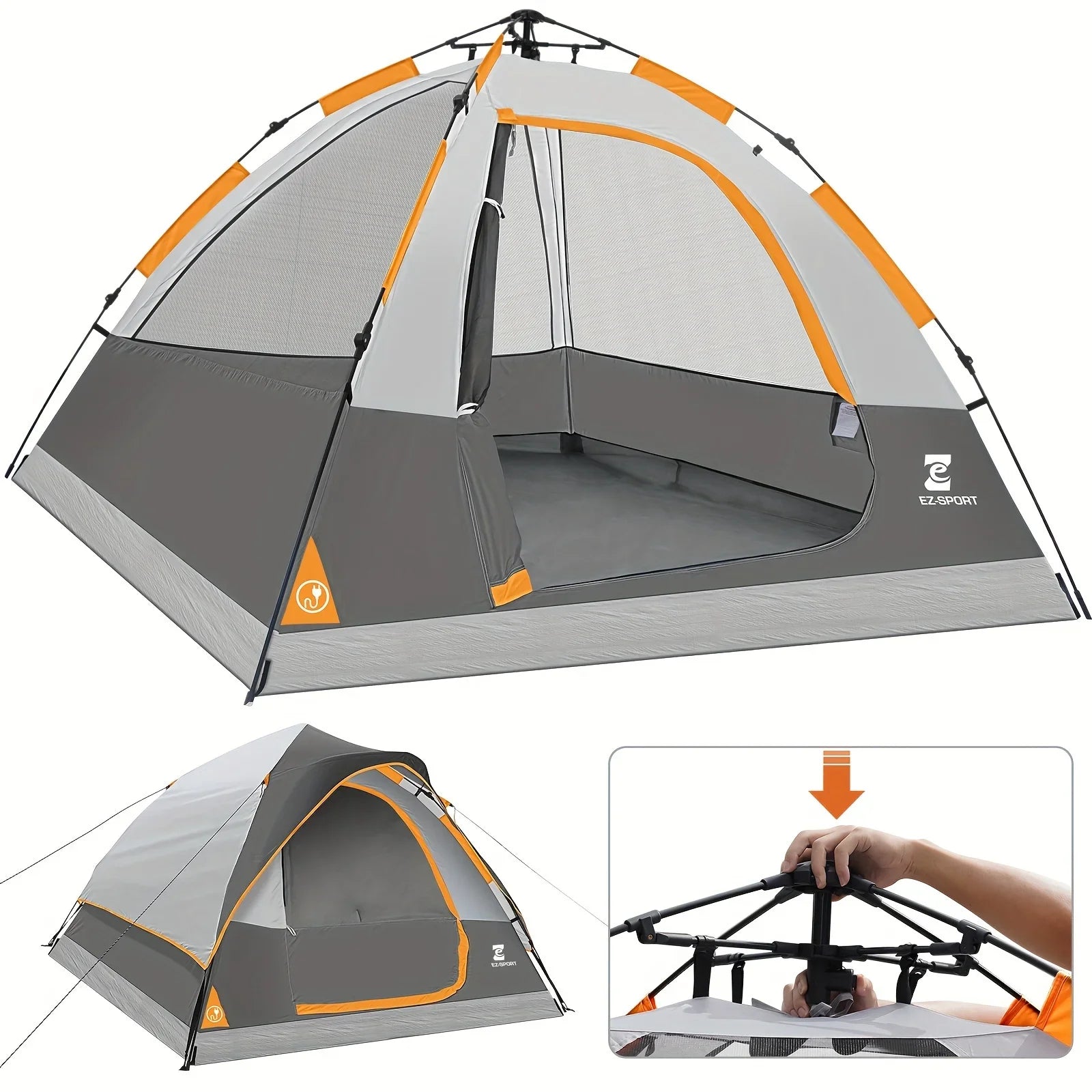 Pop Up Camping Tent - 4 Person Instant Easy Set Up