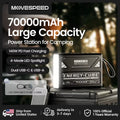 Large Capacity Battery w/ Rechargeable LED Lamp