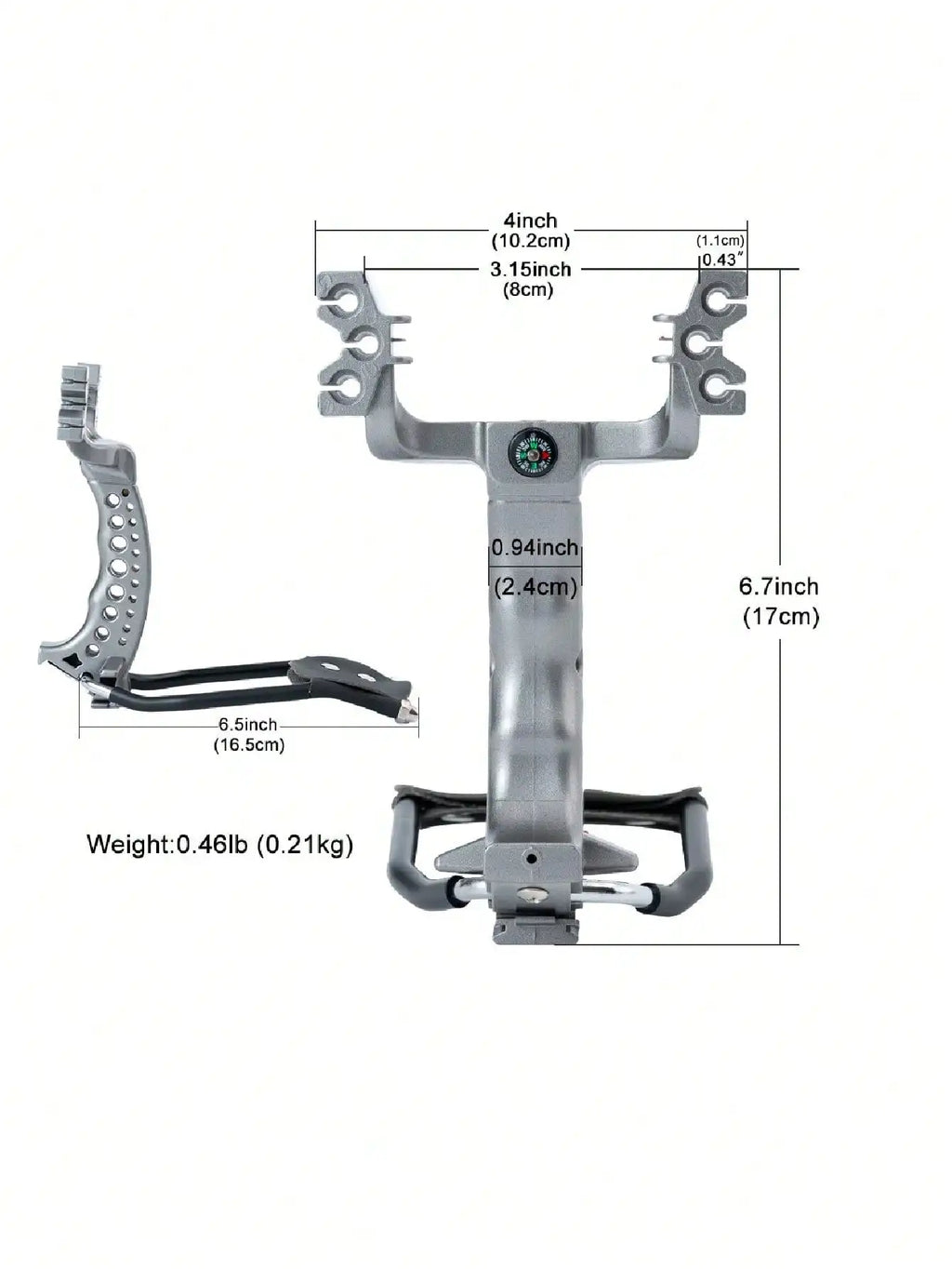 High-Power Slingshot With Wrist Guard