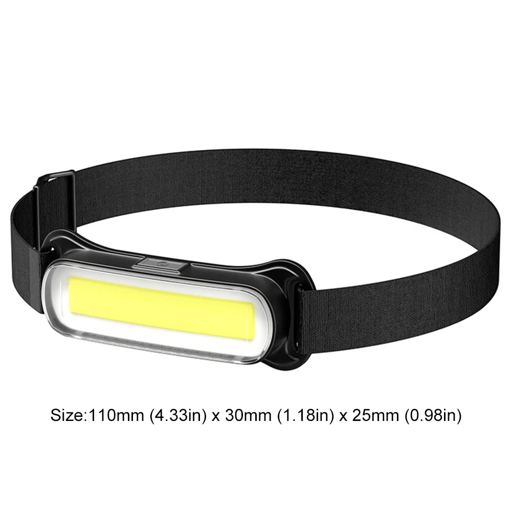 Rechargeable LED Headlamp 3-Mode with Adjustable Headband