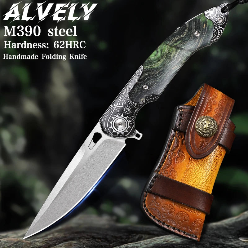 High Quality Handmade M390 Steel Folding Pocket Knife