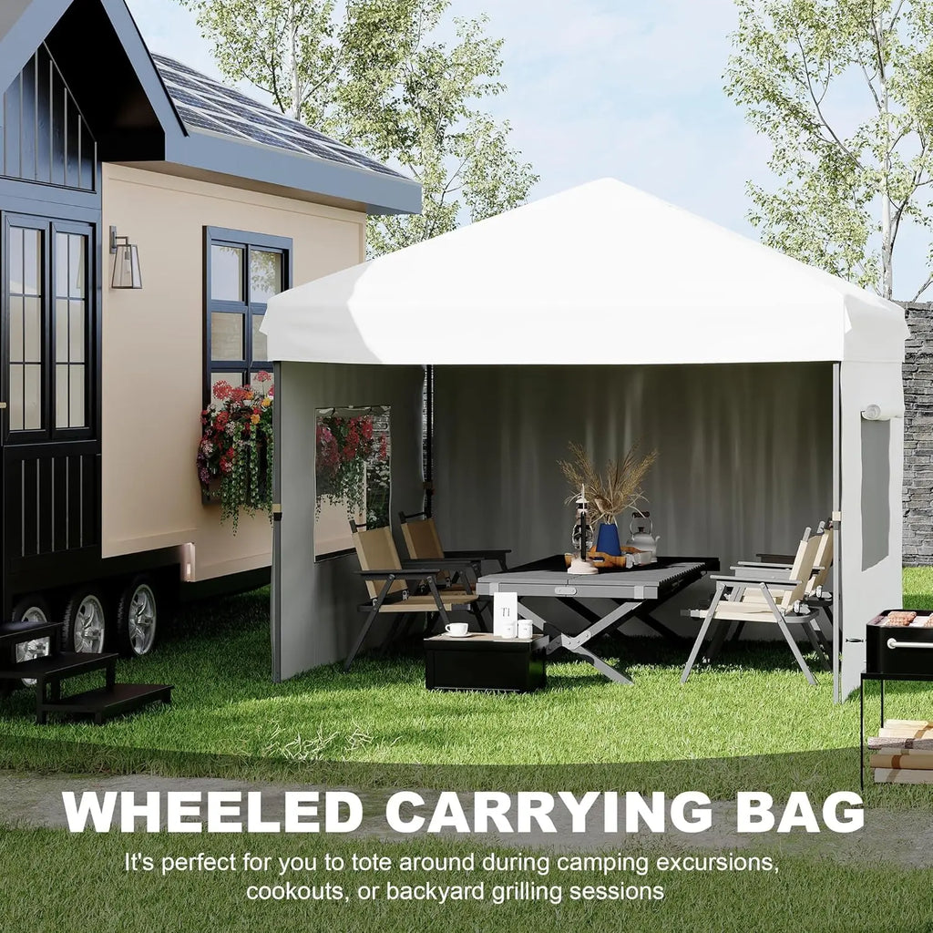 10'x10' Pop Up Canopy Tent with 3 Sidewalls