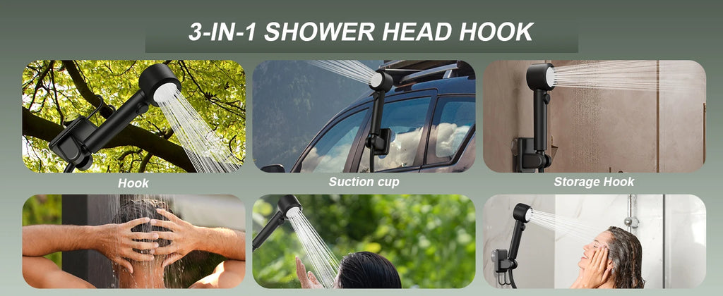 Portable Electric Heating Camping Shower with 5 Gallon Bucket