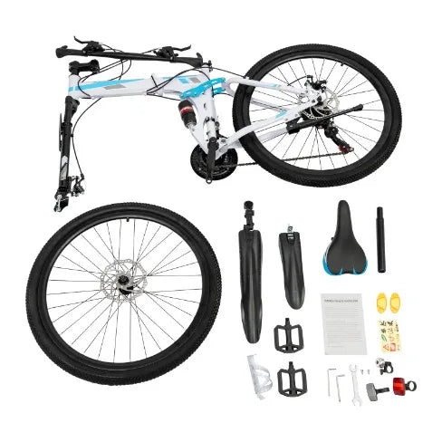 Foldable 26" Mountain Bike, 21 Speed
