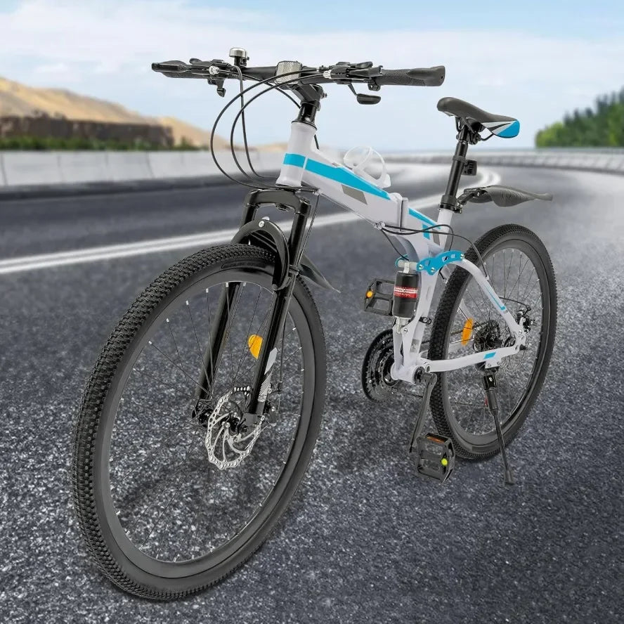 Foldable 26" Mountain Bike, 21 Speed