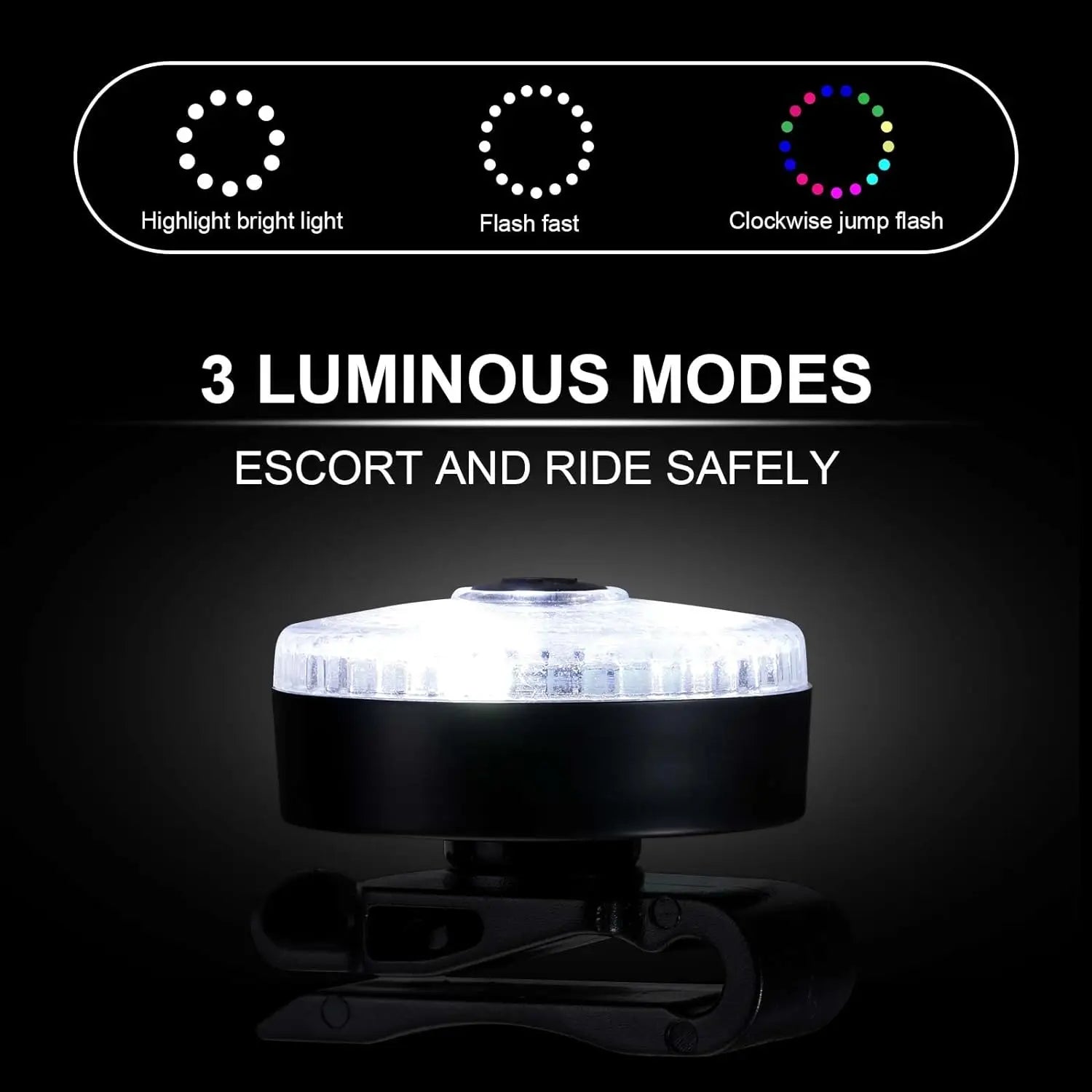 LED Dog Collar Pendant - USB Rechargeable Flashlight for Nighttime Safety