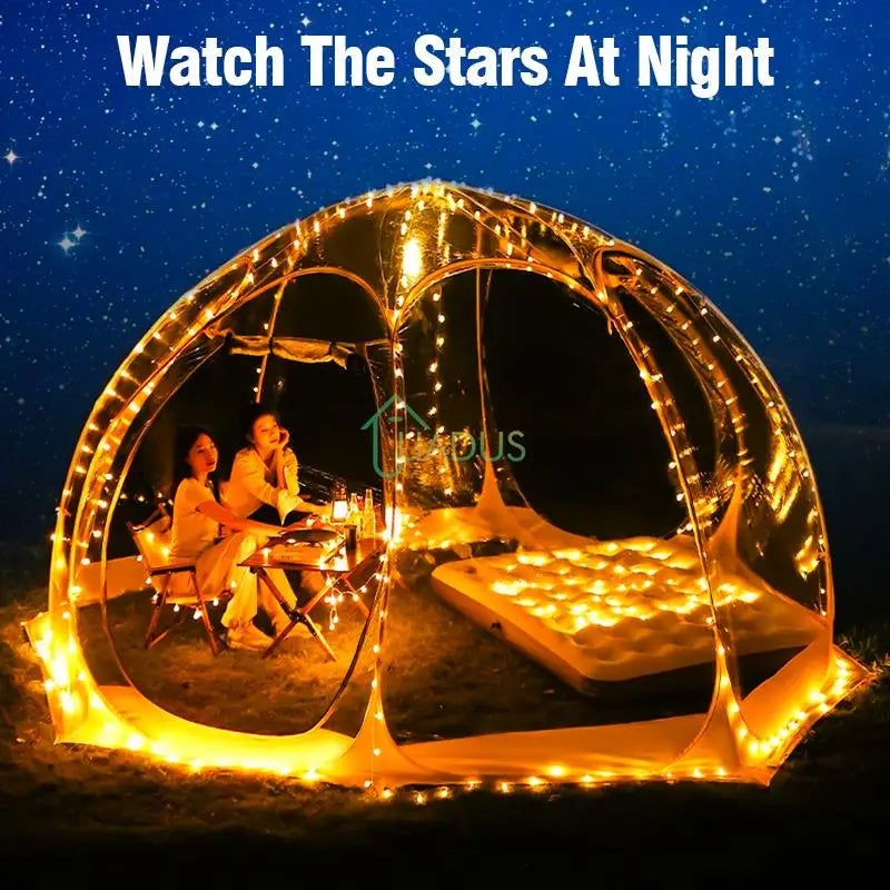 4-8 Person Transparent Dome Tent Ideal for Stargazing